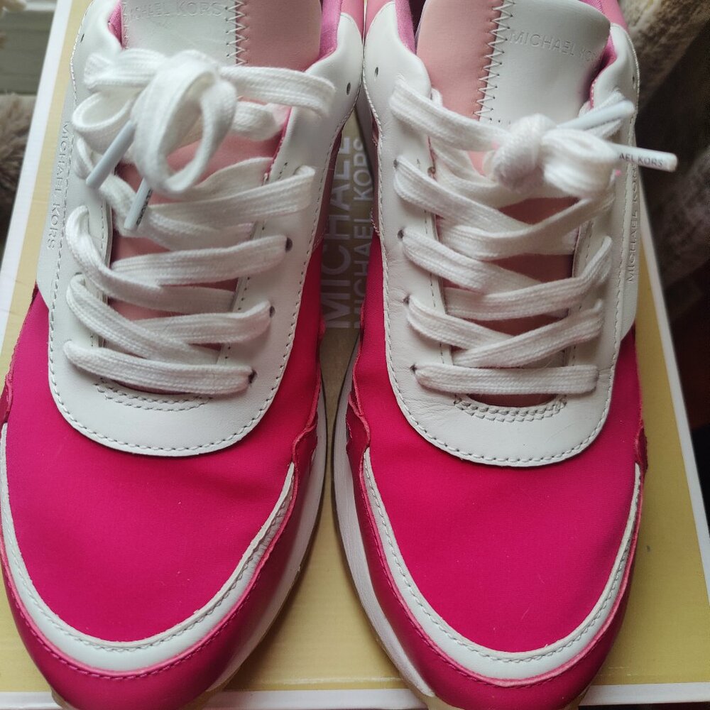 Michael Kors Monroe Trainers Leather pink